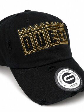 "Queen" Adjustable Twill Distressed Cap